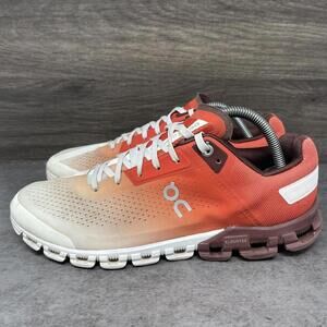ON Cloudflow Running Shoes Womens Size 9 Orange Sneakers